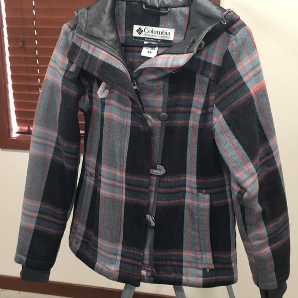 plaid columbia jacket